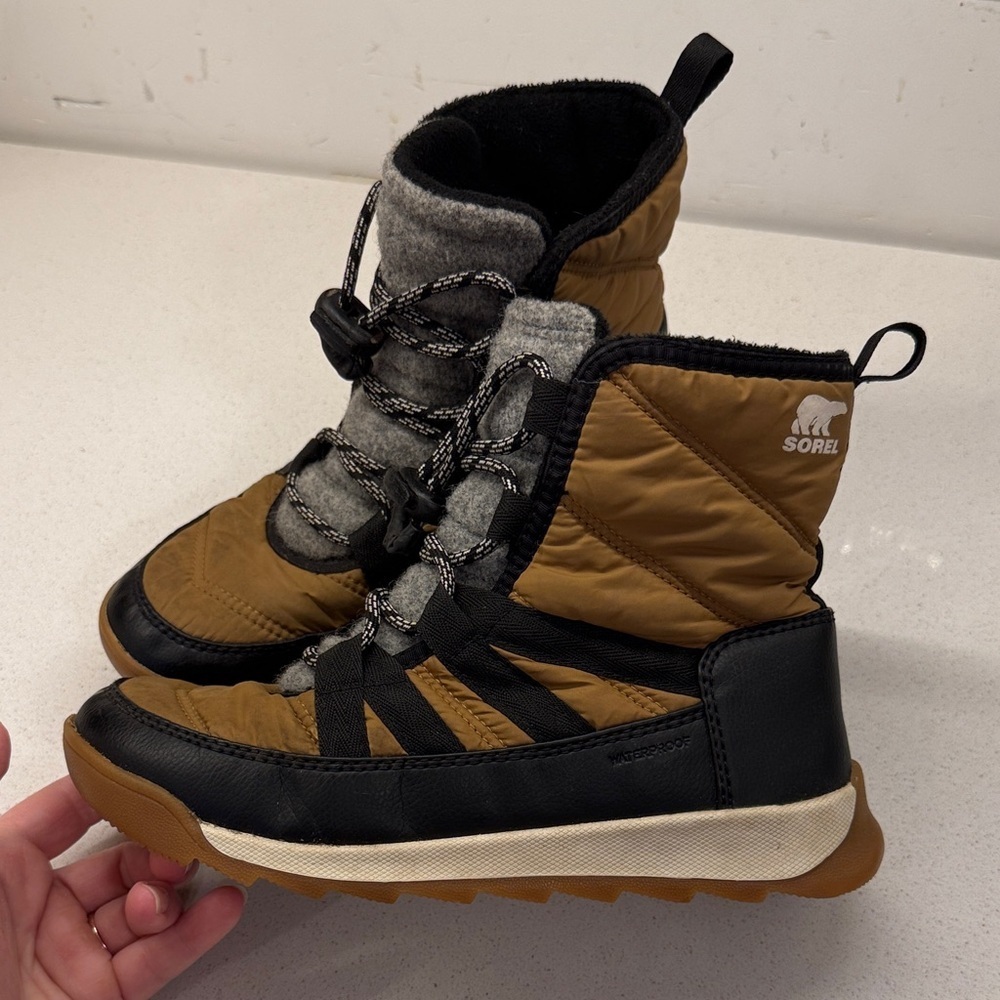 Sorel Kids' Brown, Gray, Black Winter Boots Size 2.5